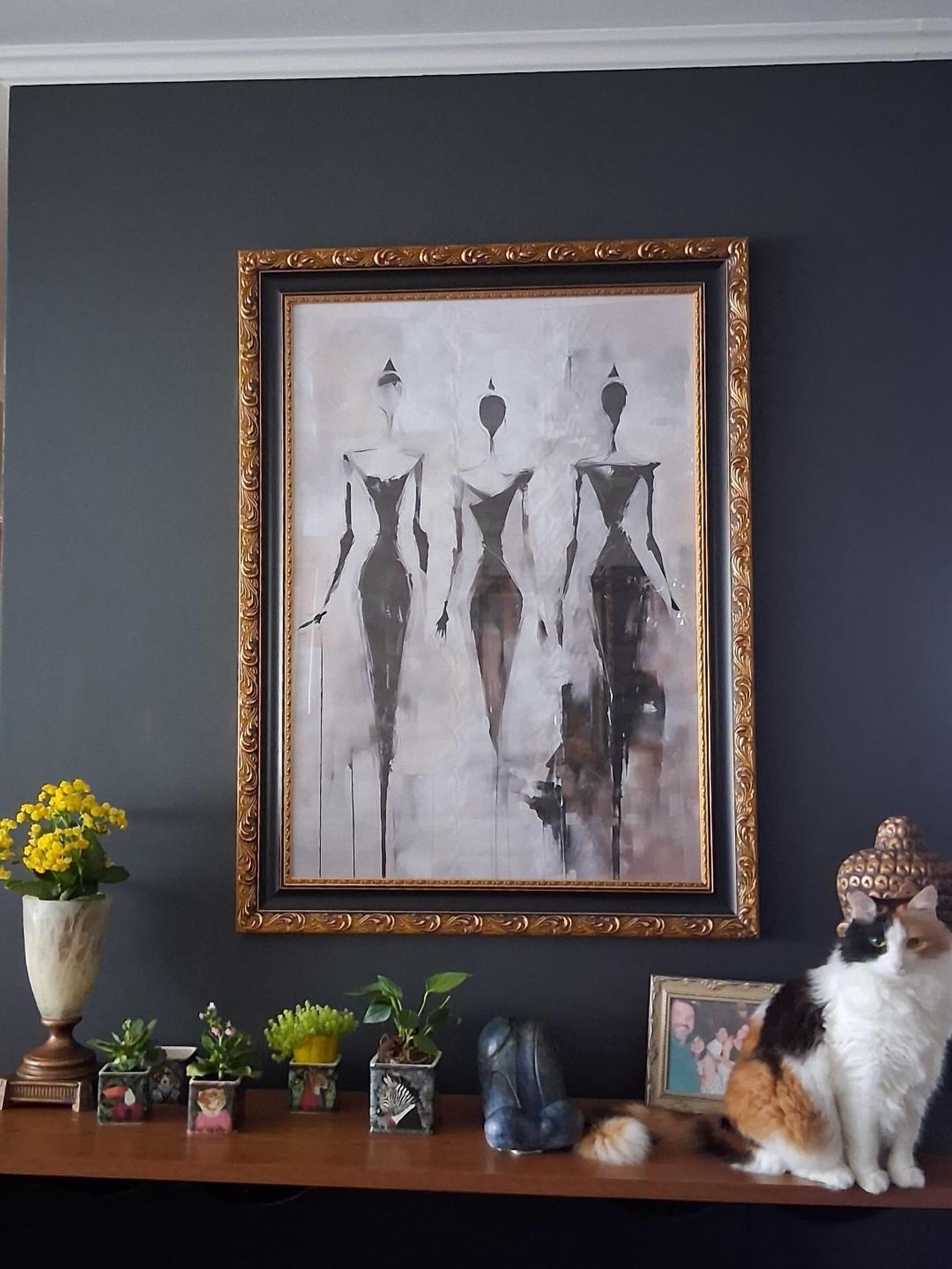 Quadro decorativo em ambiente interno